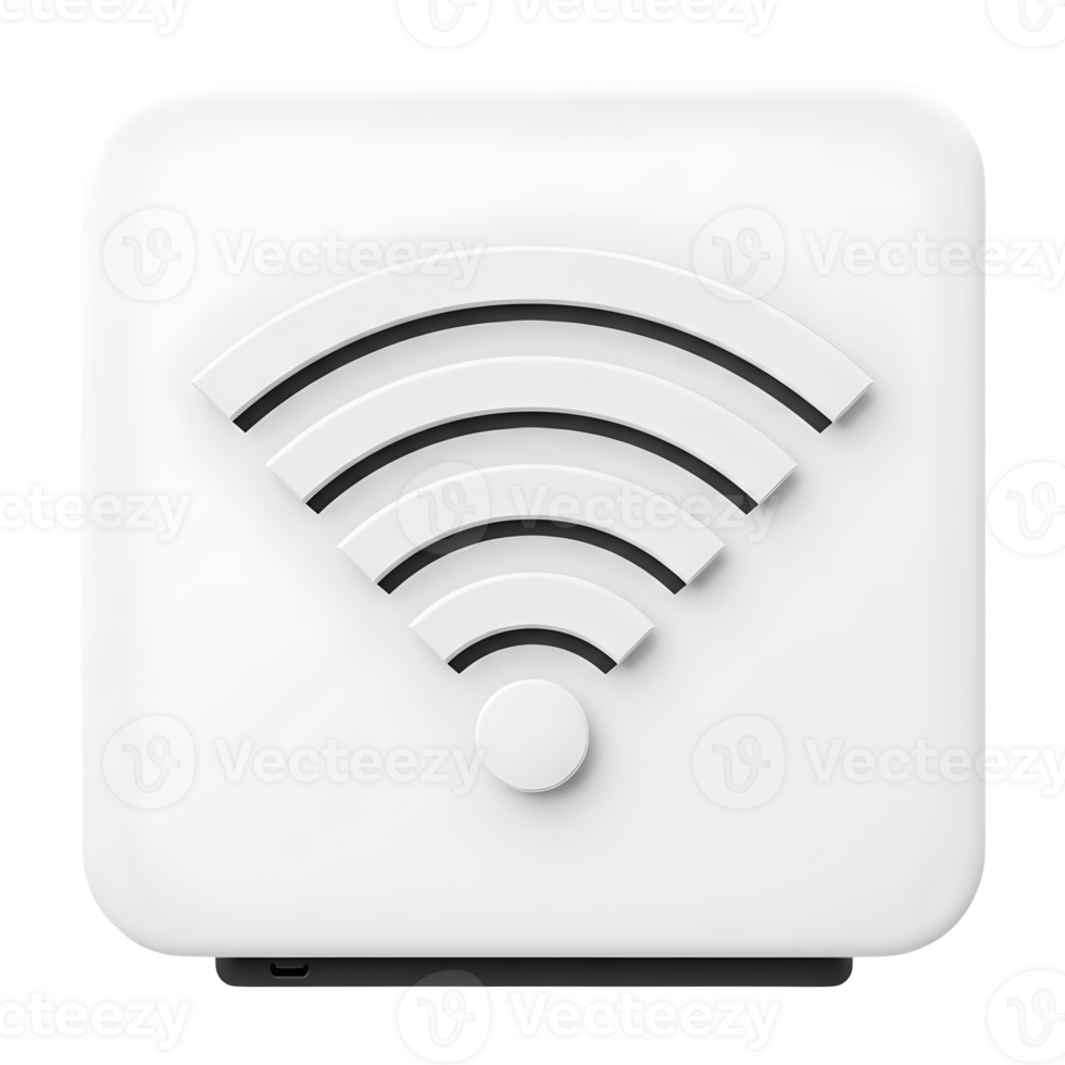 Modern Wireless Network Access Point Device Displaying Signal Strength png