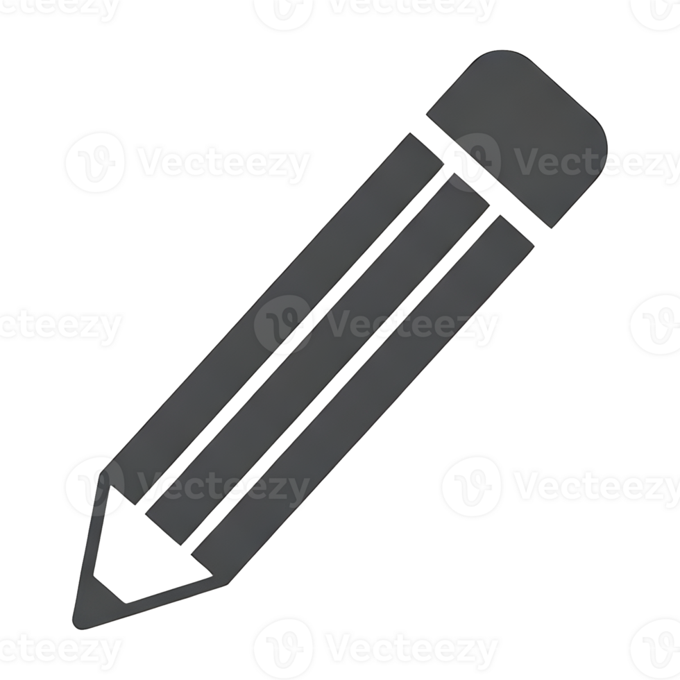 Simple Graphite Pencil Icon for Editing design png