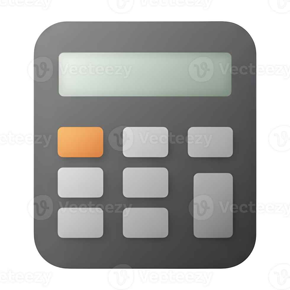Digital Calculator Application Icon for Mobile Devices png