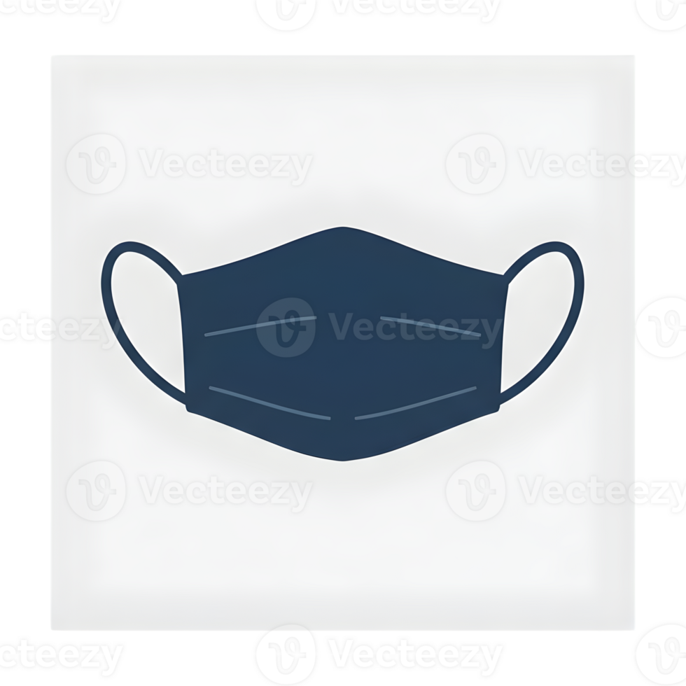 A Simple Illustration of a Protective Face Mask png