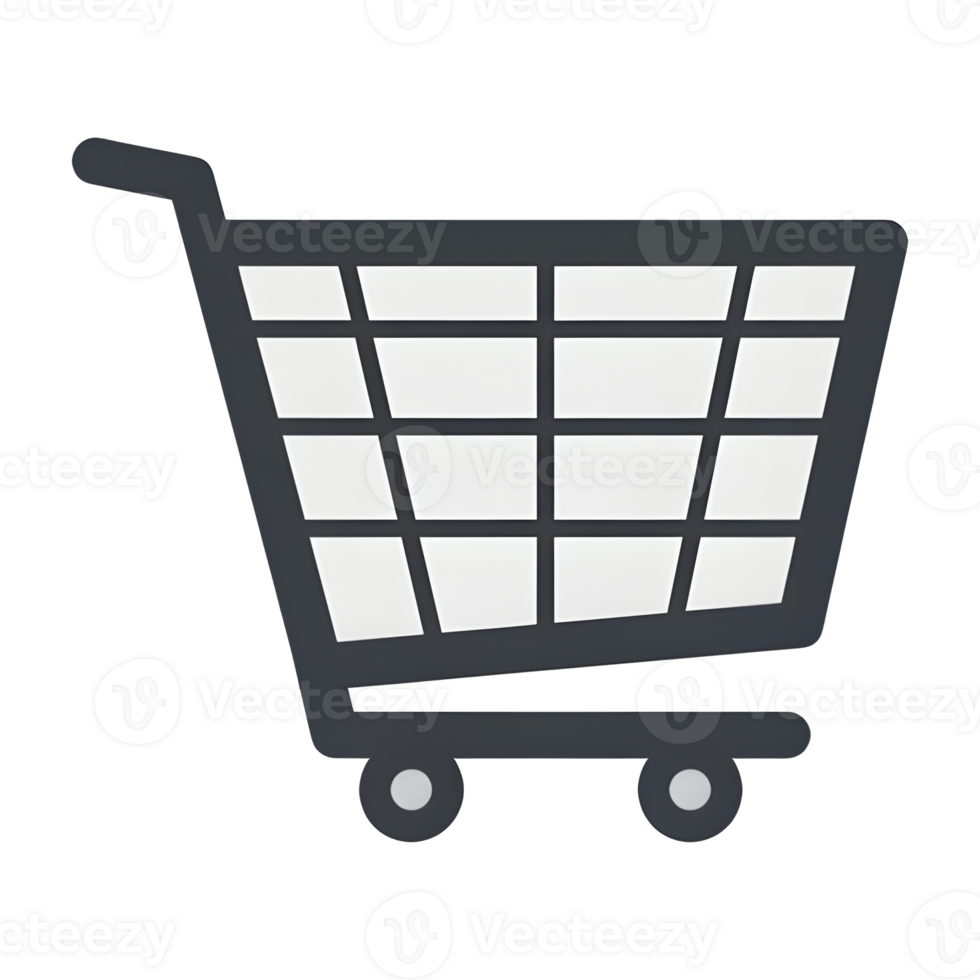 Empty Shopping Cart Awaiting Your Online Purchases store png