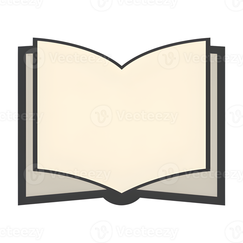 Open Book A Blank Canvas for Stories and Knowledge. png
