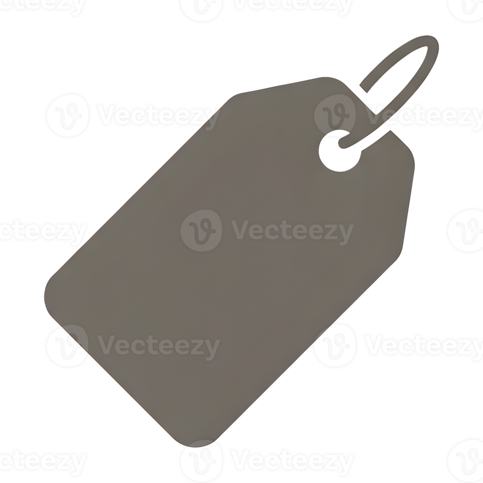 Blank Merchandise Tag for Product Identification png