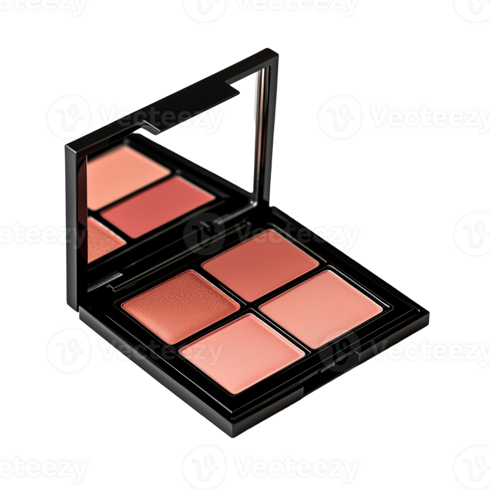 Eye shadow palette beauty product cosmetic makeup shades isolated on transparent background png