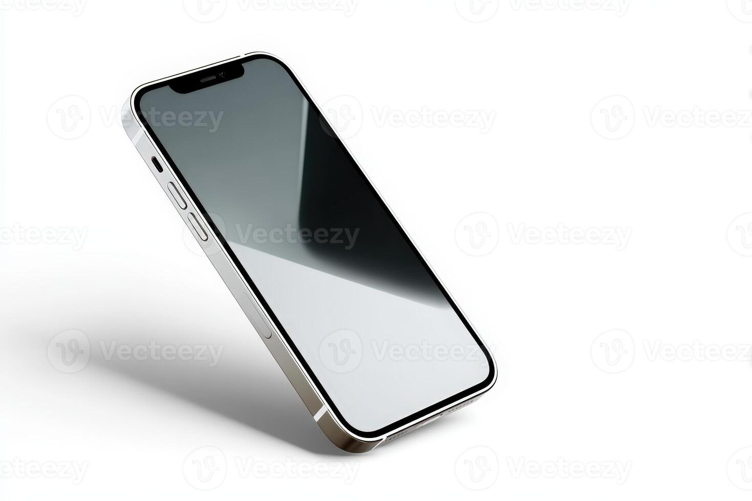 Modern smartphone with a sleek design against a clean white background for tech enthusiasts photo