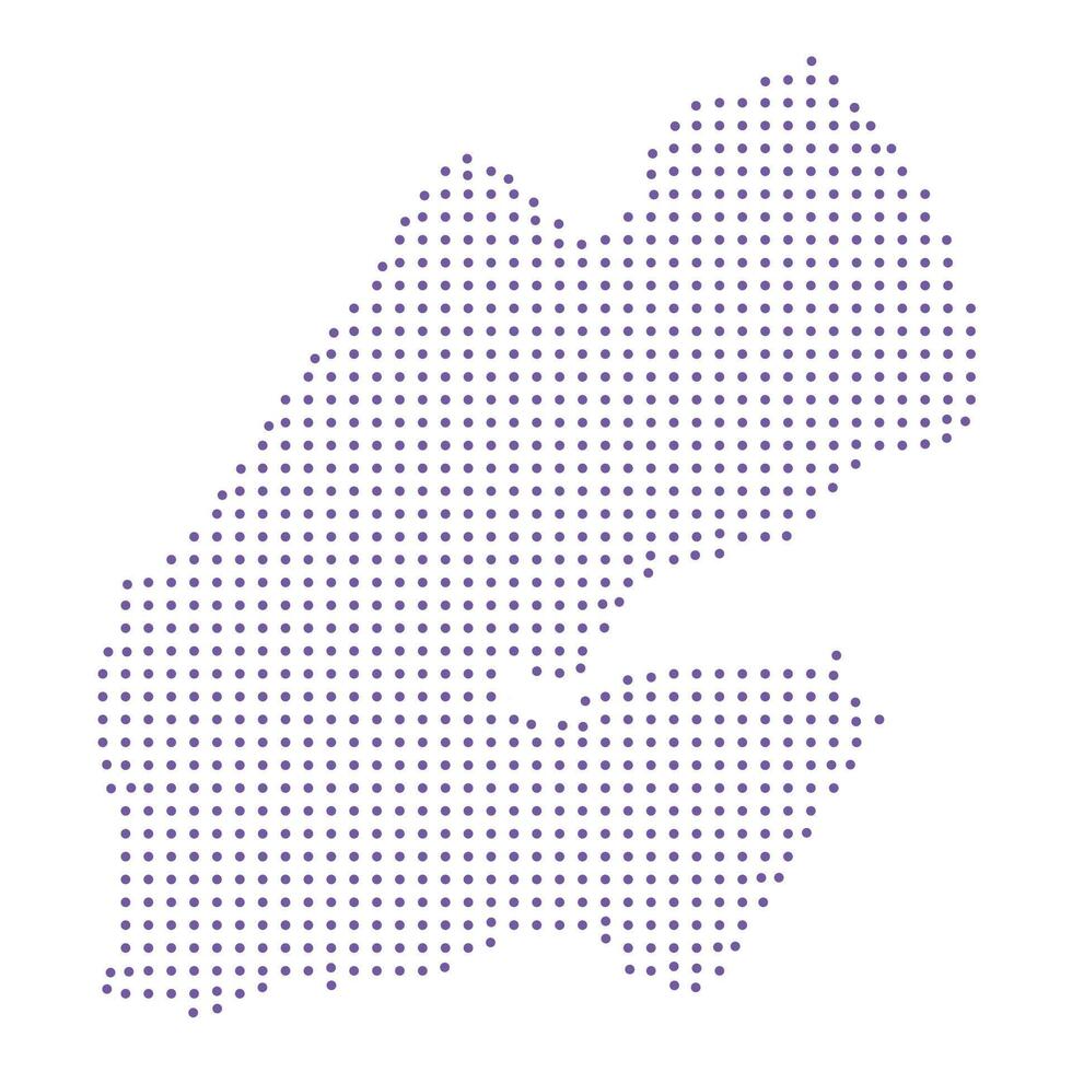Djibouti map dotted pattern design purple circle vector