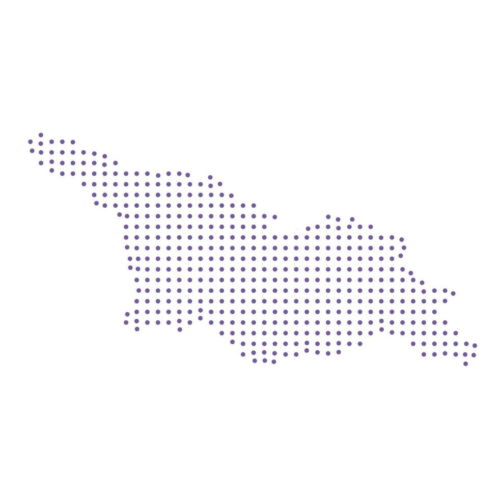 Georgia map dotted pattern design purple circle vector