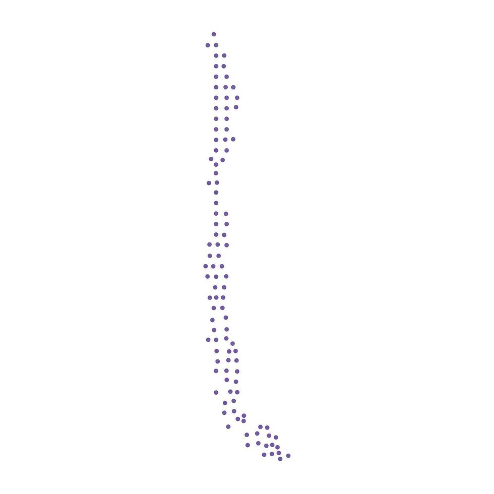 Chile map dotted pattern design purple circle vector