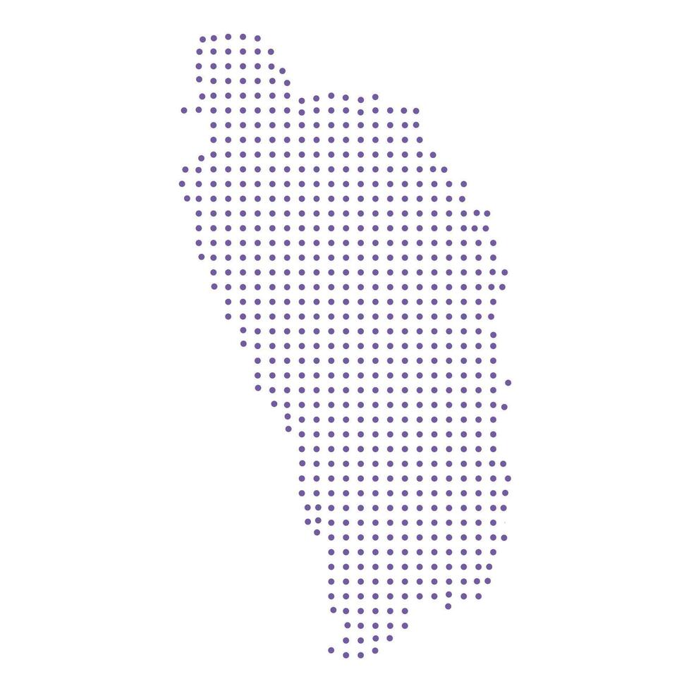 Dominica map dotted pattern design purple circle vector