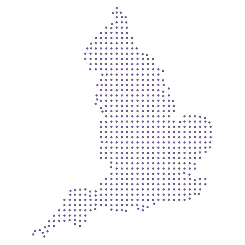 England map dotted pattern design purple circle vector
