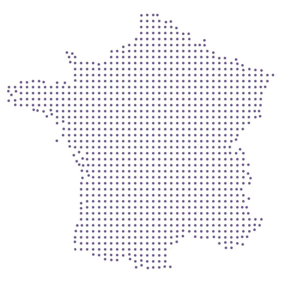 France map dotted pattern design purple circle vector