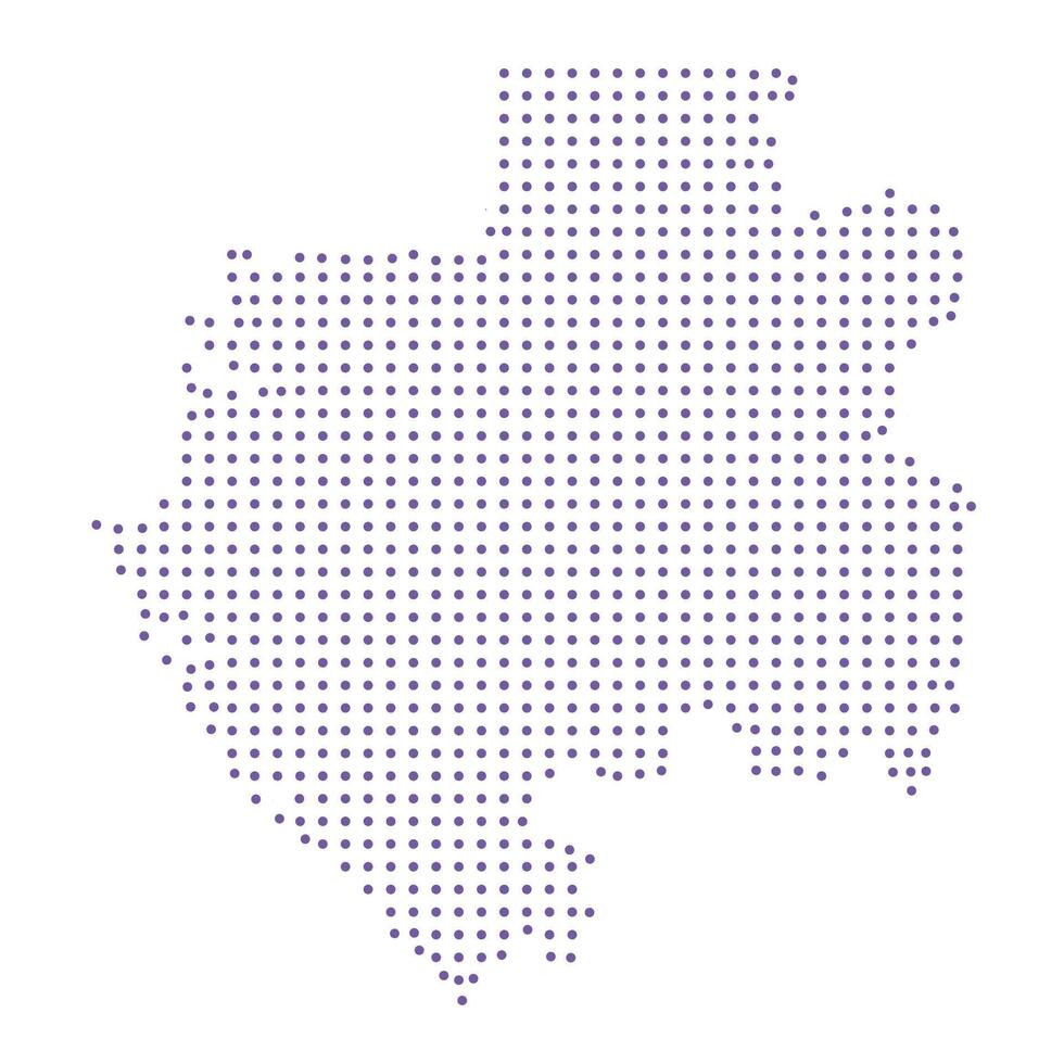 Gabon map dotted pattern design purple circle vector