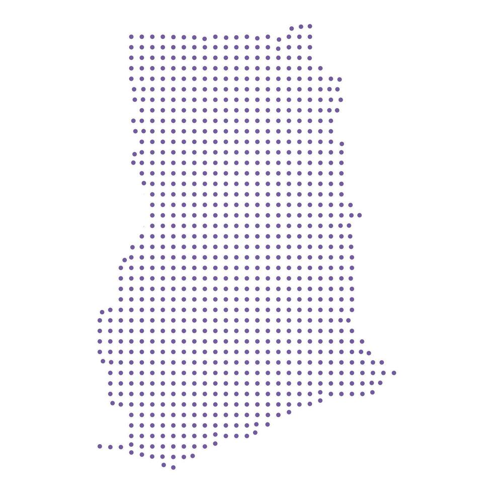 Ghana map dotted pattern design purple circle vector