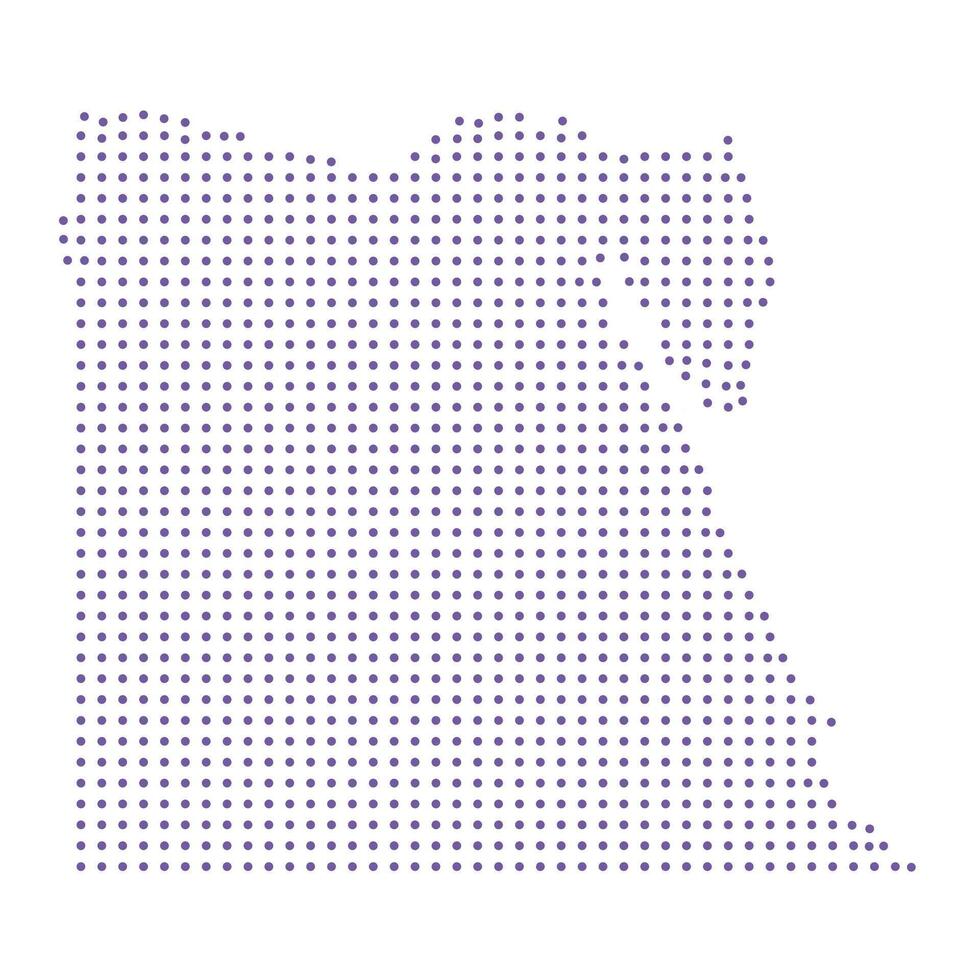 Egypt map dotted pattern design purple circle vector