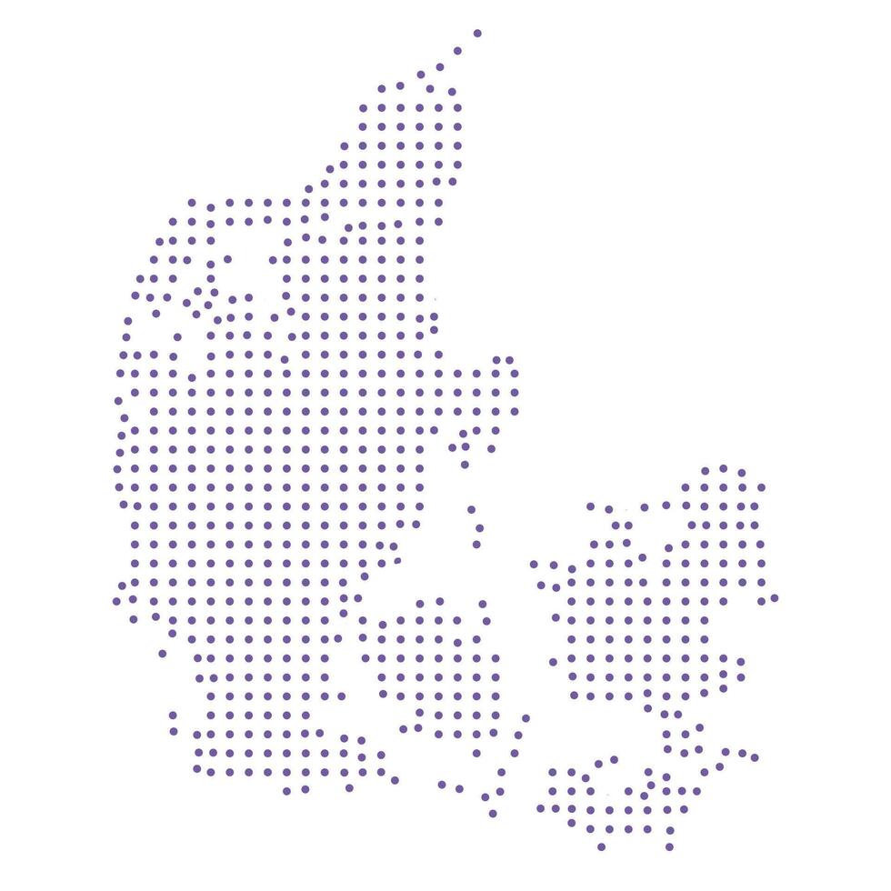 Denmark map dotted pattern design purple circle vector