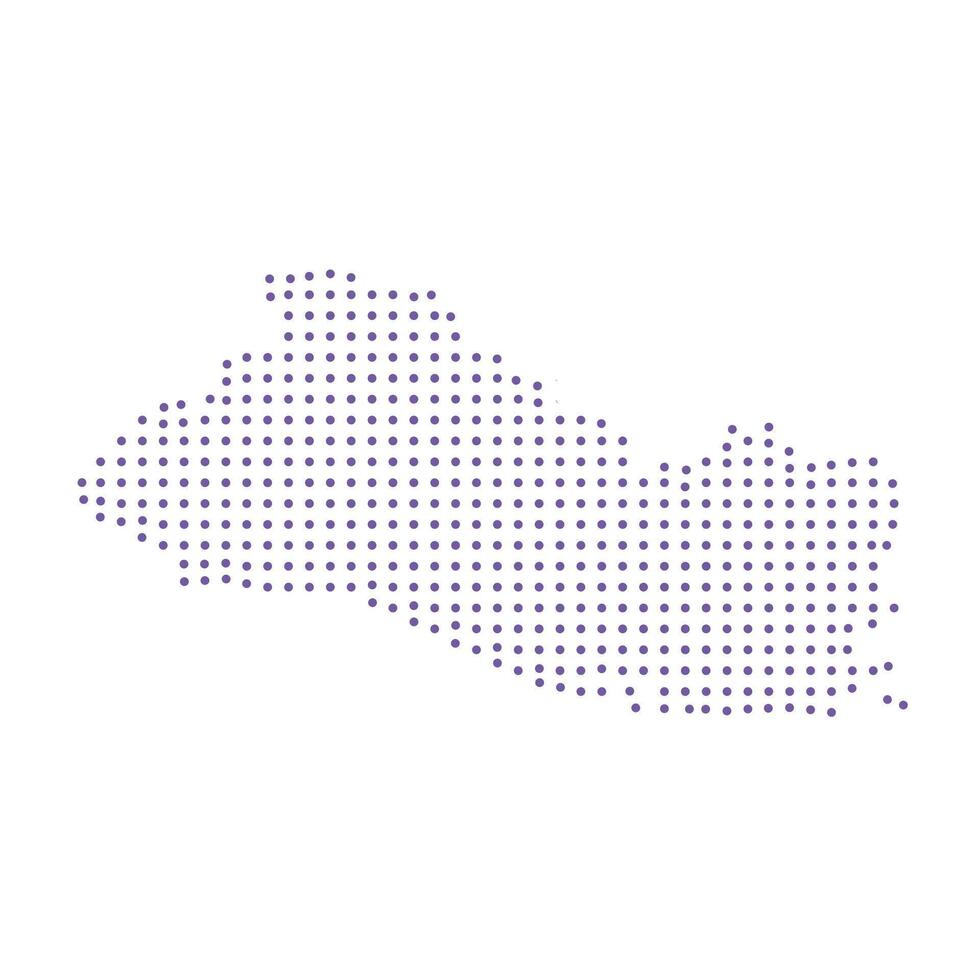 El Salvador map dotted pattern design purple circle vector