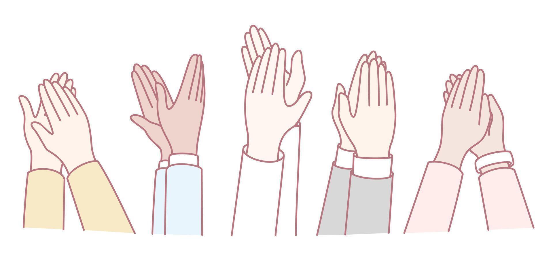 An Illustration of Applauding Hands Perfect for Celebrations, Events, and Special Occasions vector