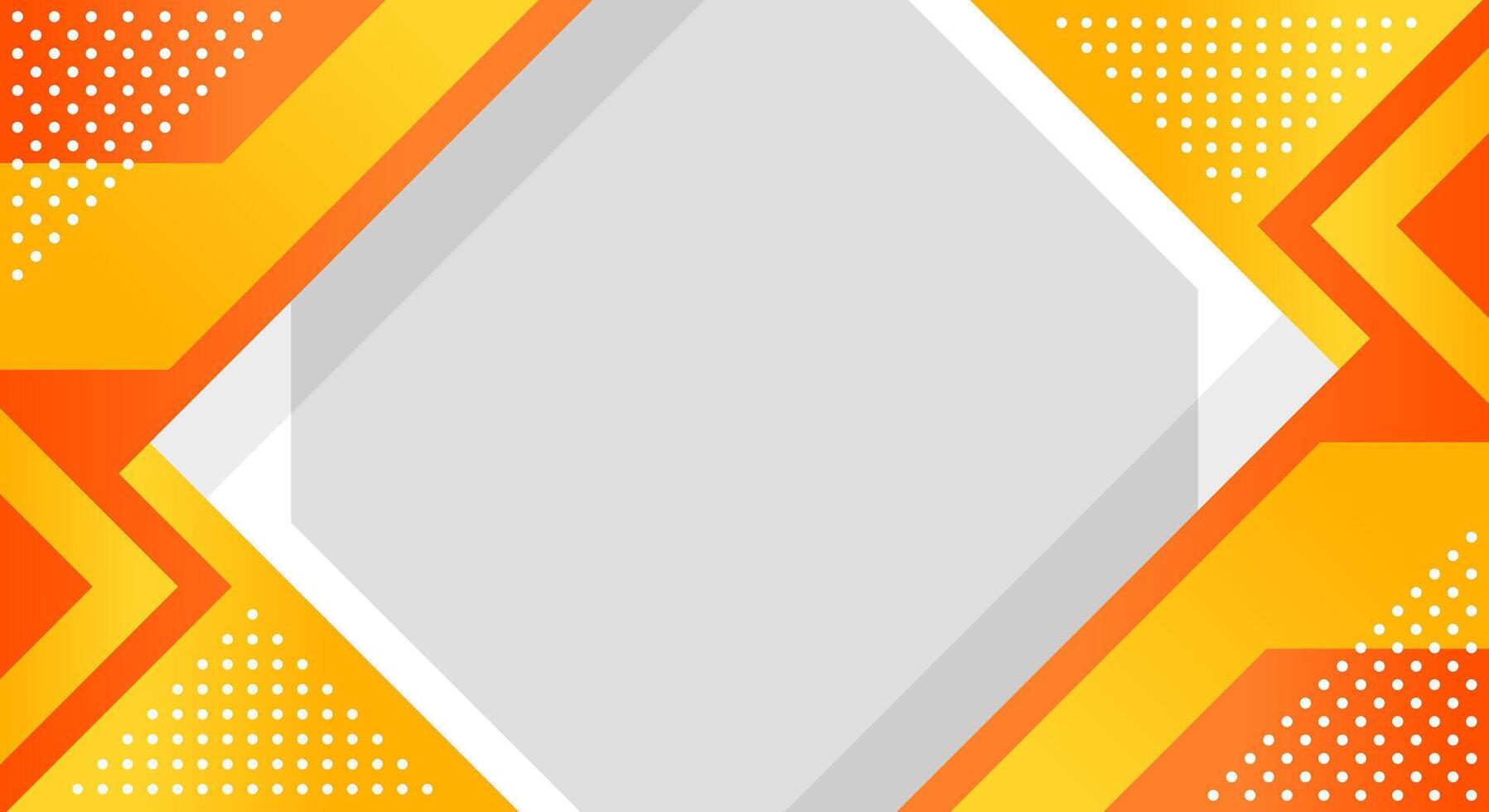 White background with orange yellow geometric vector
