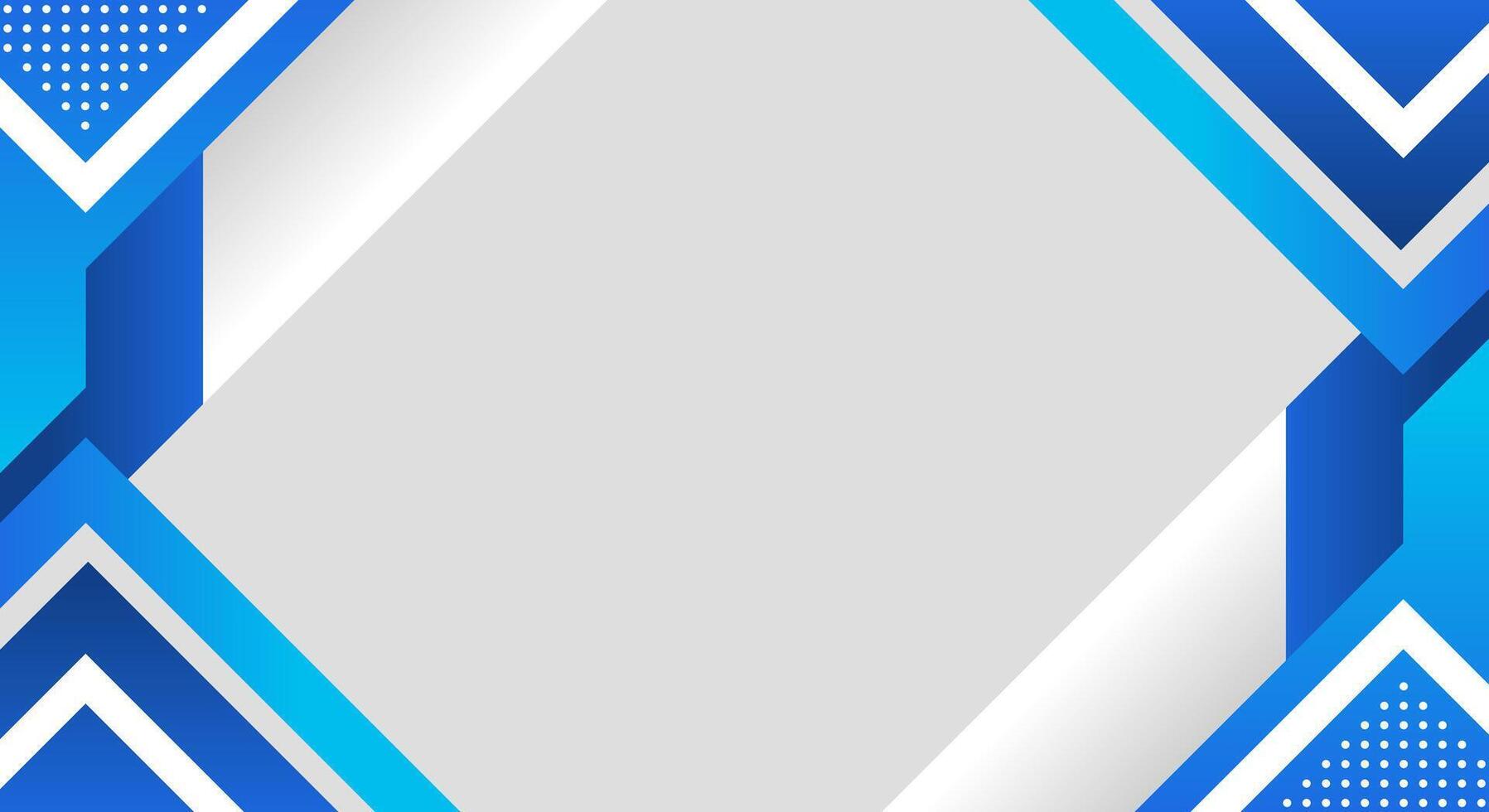 White background with modern blue geometric vector