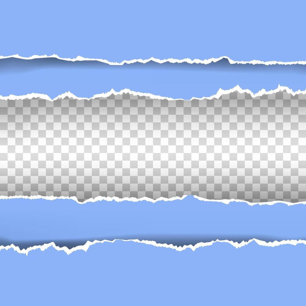 Torn pieces of white sheet vector