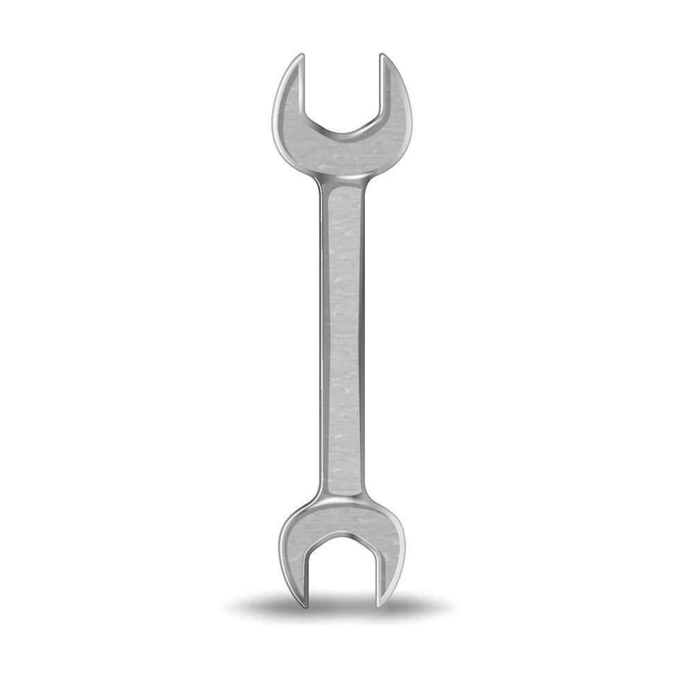 realistic wrench illustration vector