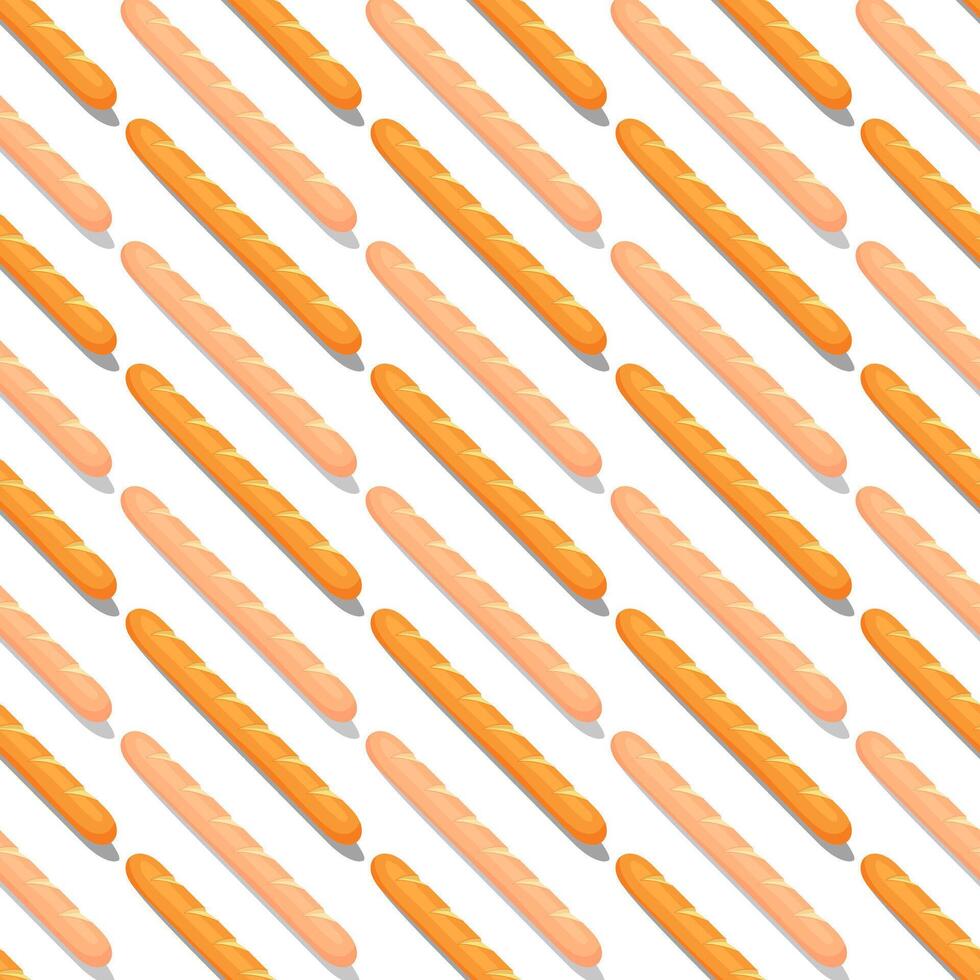 Cute Baguettes Bread Illustration vector