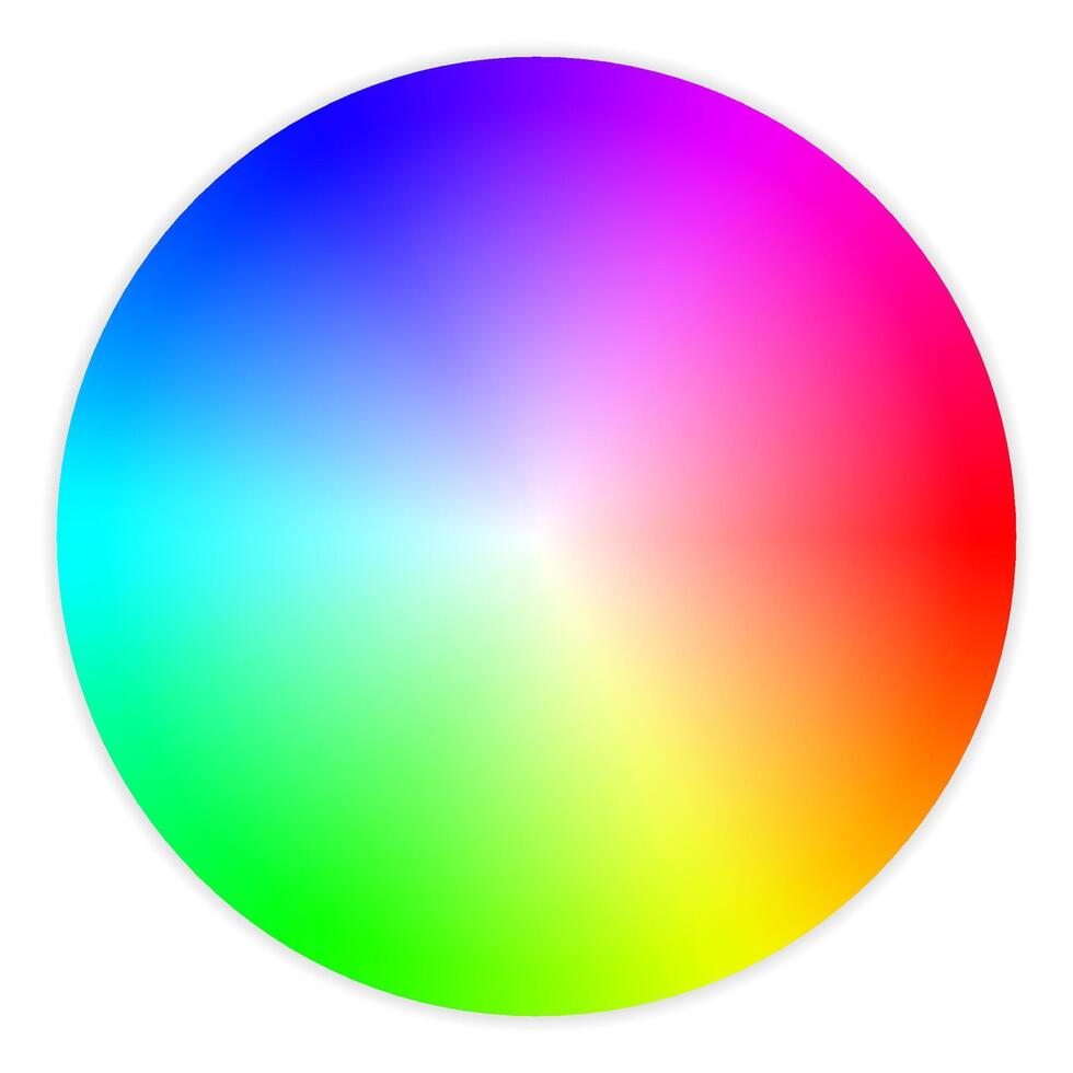 Color wheel. Color spectrum. Color palette. Color picker. illustration vector