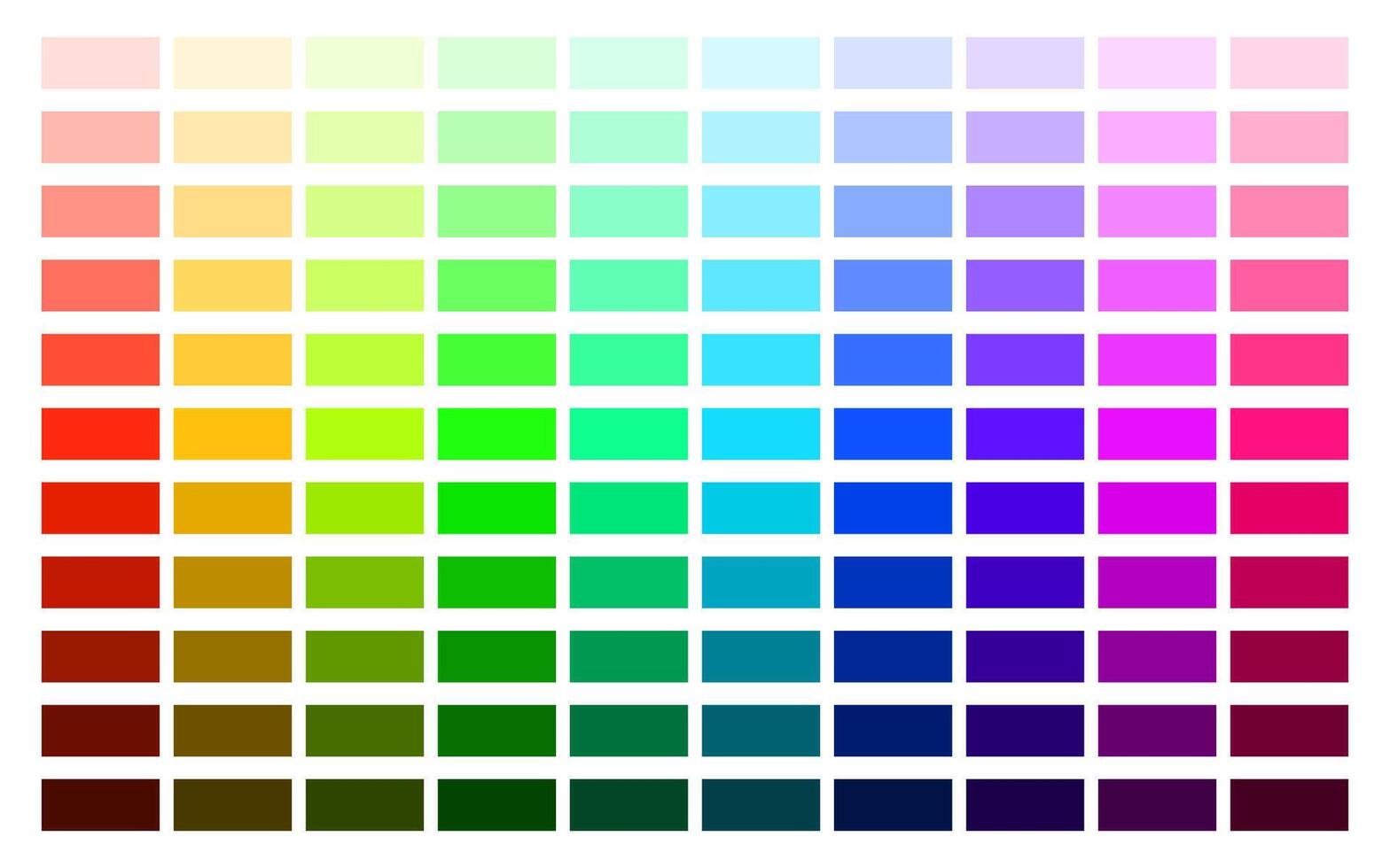 Color palette. Color picker. Color spectrum. Bright Color Squares Set. illustration vector