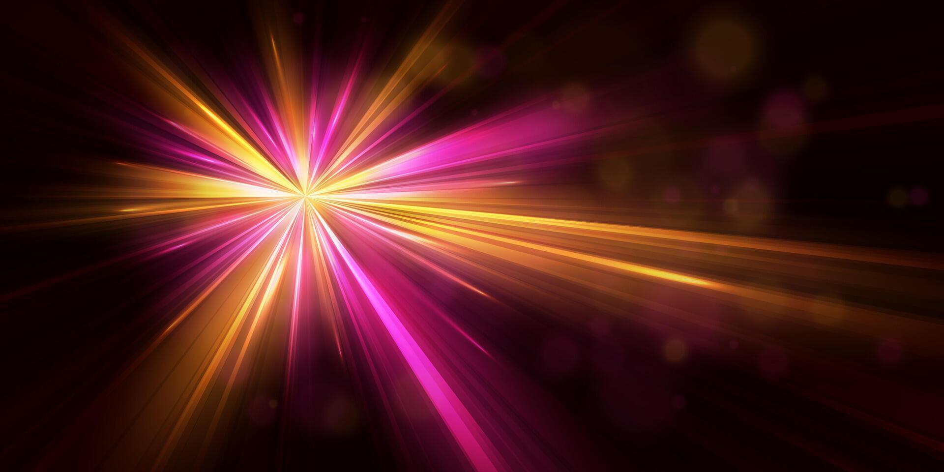 Bright flash rays and glare Light light blur effect. illustration vector