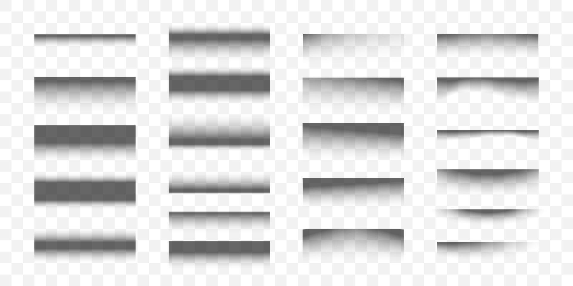 Realistic Soft Shadows for Web Design, UI Mockups, and Branding Projects, Perfect for Clean Backgrounds, Layout Enhancements, and Modern Scenes. Illustration vector