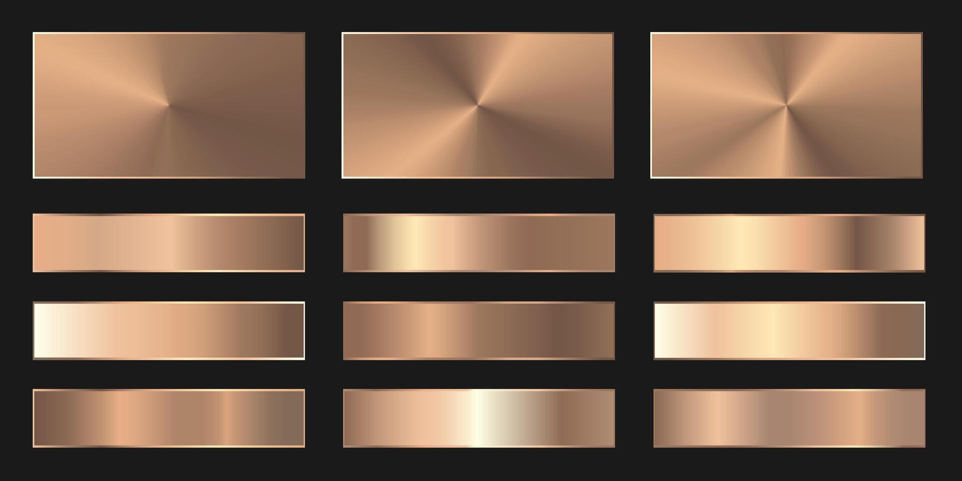 Bronze background texture icon seamless pattern. Light, realistic, elegant, shiny, metallic and bronze gradient illustration. Mesh . Design for frame, ribbon, coin, abstract vector