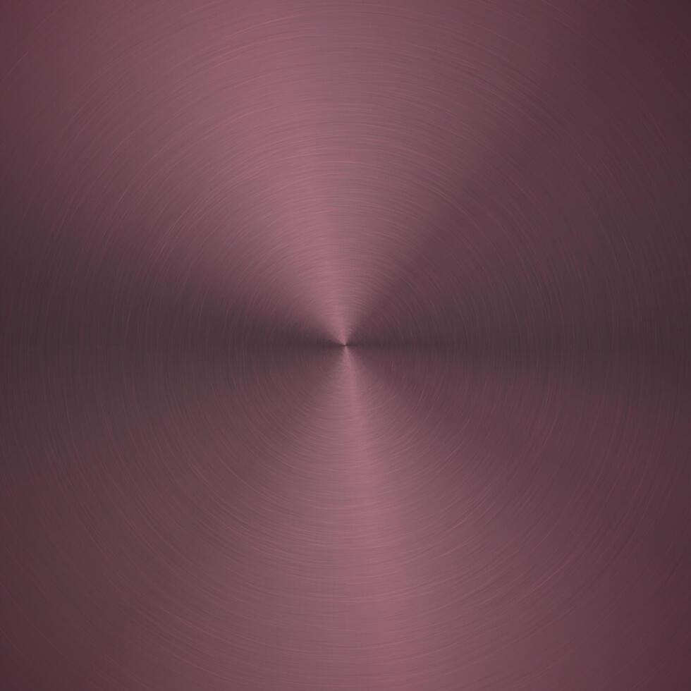Rose Gold metallic radial gradient with scratches. Rose Gold foil surface texture effect. illustration vector