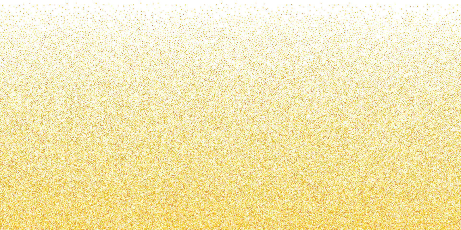 Golden Glitter Dust Background with Sparkling Shiny Particles, Luxury Bright Celebration Concept for Wedding, Party, New Year, and Festive Design Projects. Illustration vector