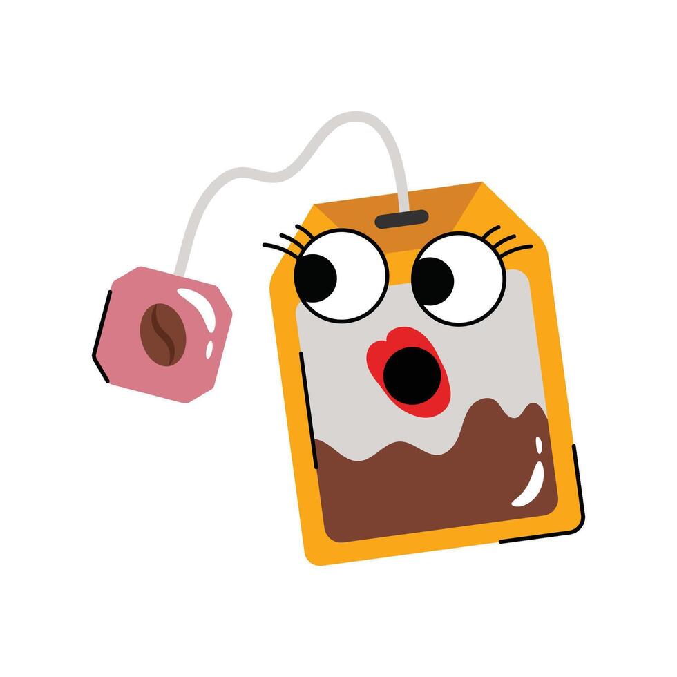 Coffee bag Sticker. Eps 10 file vector
