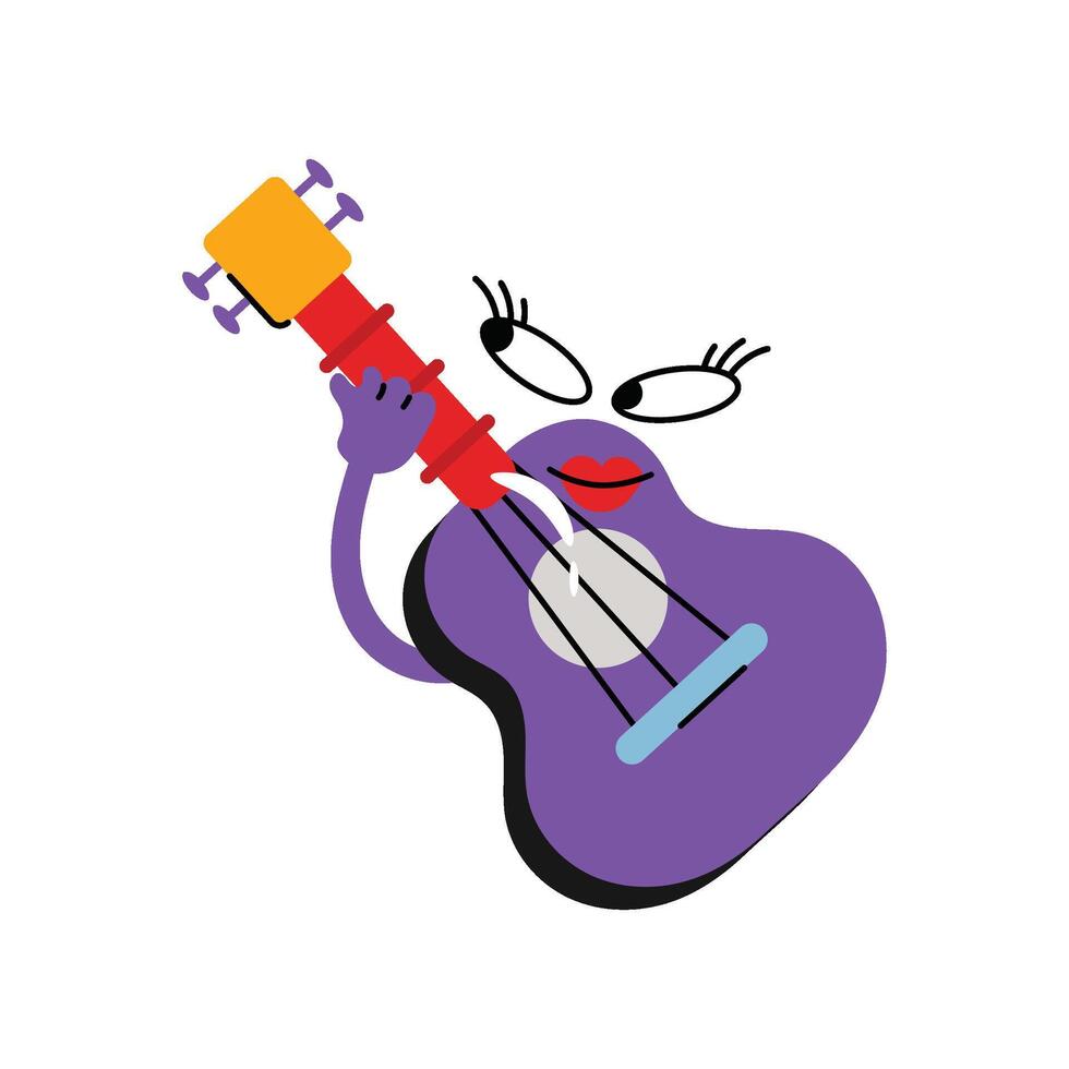 Vintage Cherry Sticker. Eps 10 file vector
