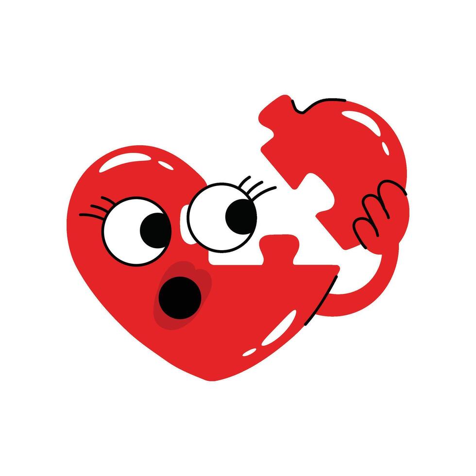 Puzzle Sticker. eps 10 file vector
