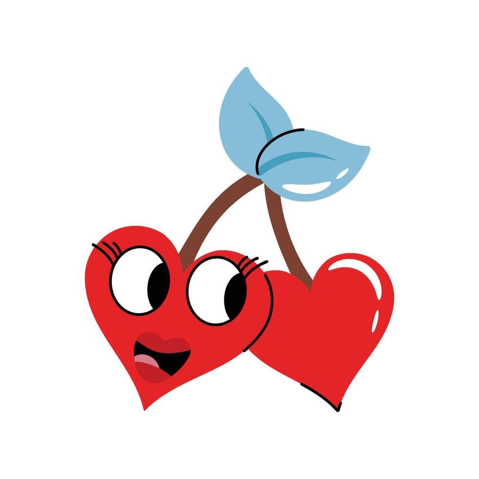 Cherry's Sticker. eps 10 file vector