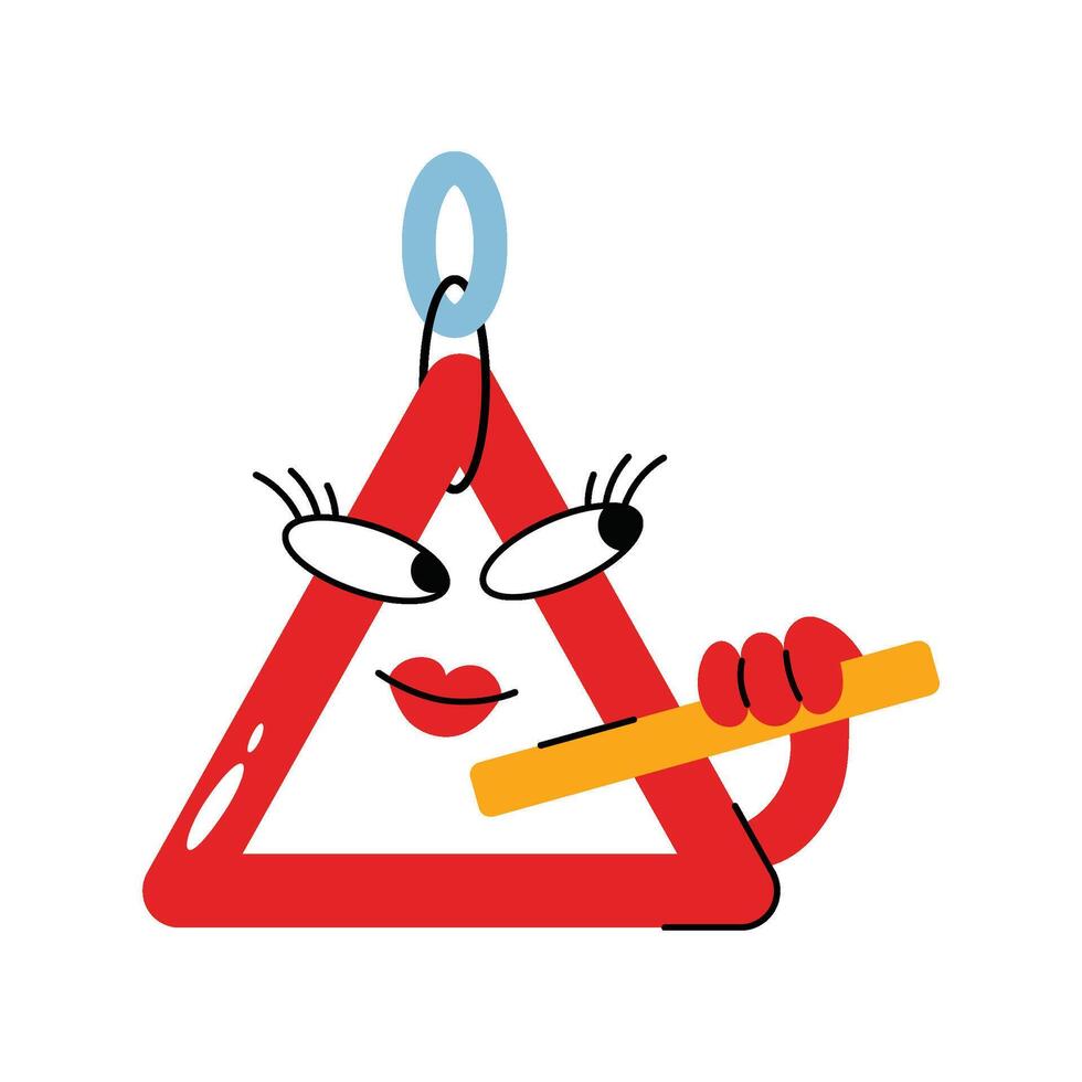 Triangle Sticker. Eps 10 file vector