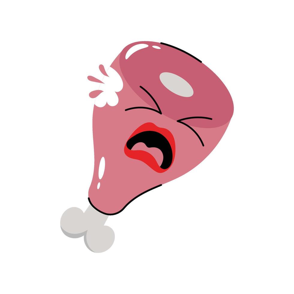 Ham Sticker. Eps 10 file vector