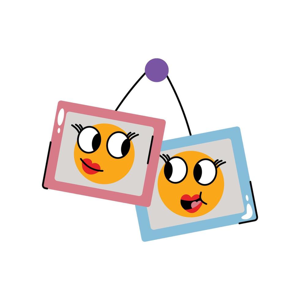Pictures Sticker. Eps 10 file vector