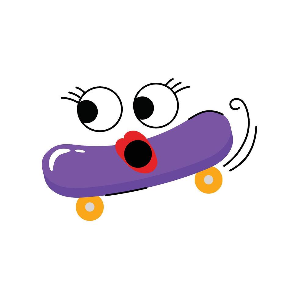 Skateboard Sticker. Eps 10 file vector