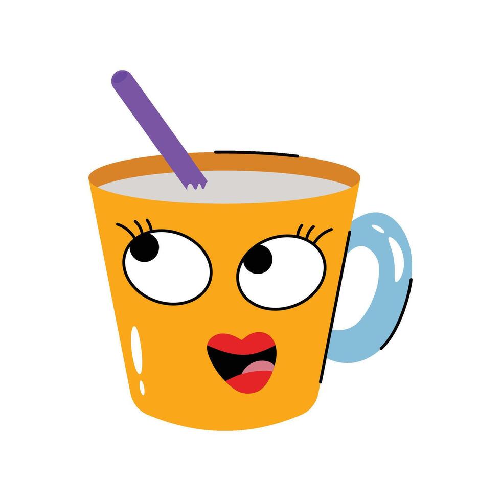 Coffee Concept Sticker. Eps 10 file vector