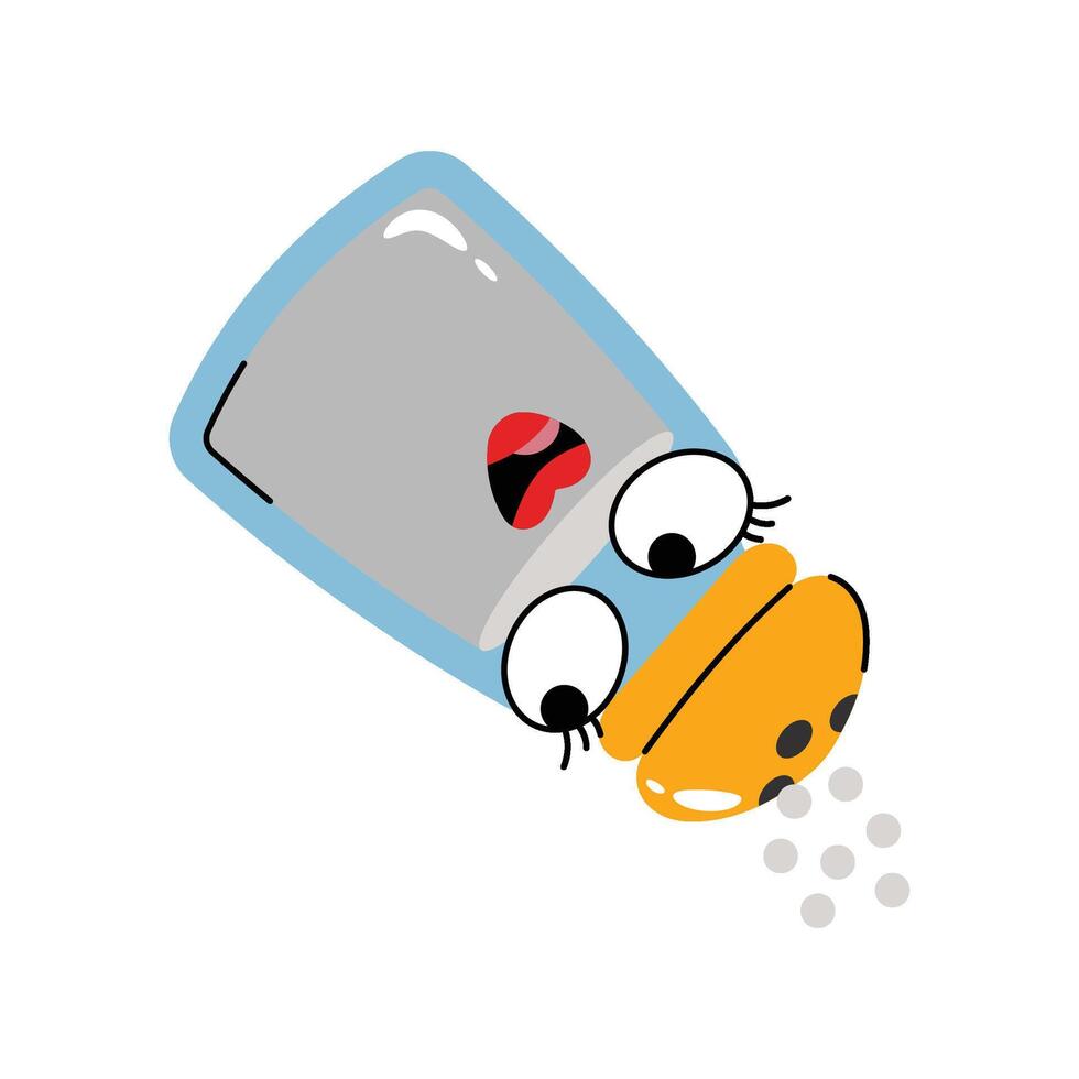 Salt Sticker. Eps 10 file vector