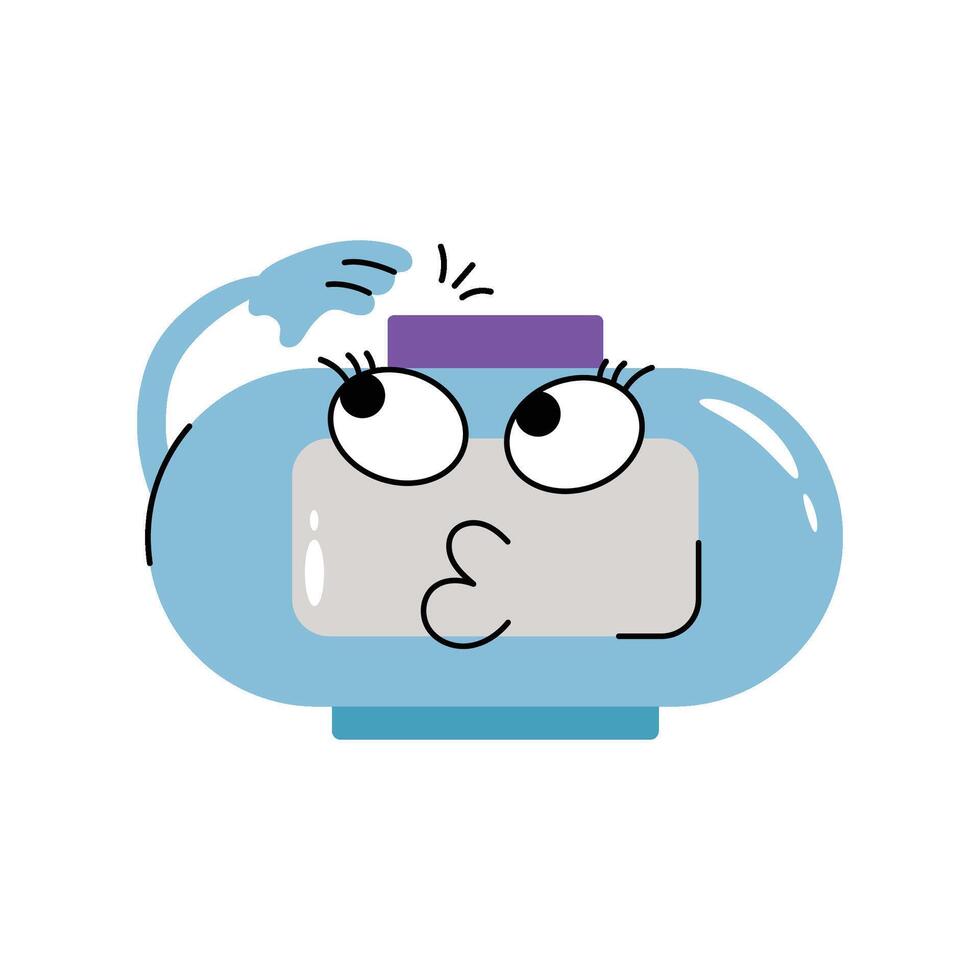 Digital Alarm clock Sticker. Eps 10 file vector
