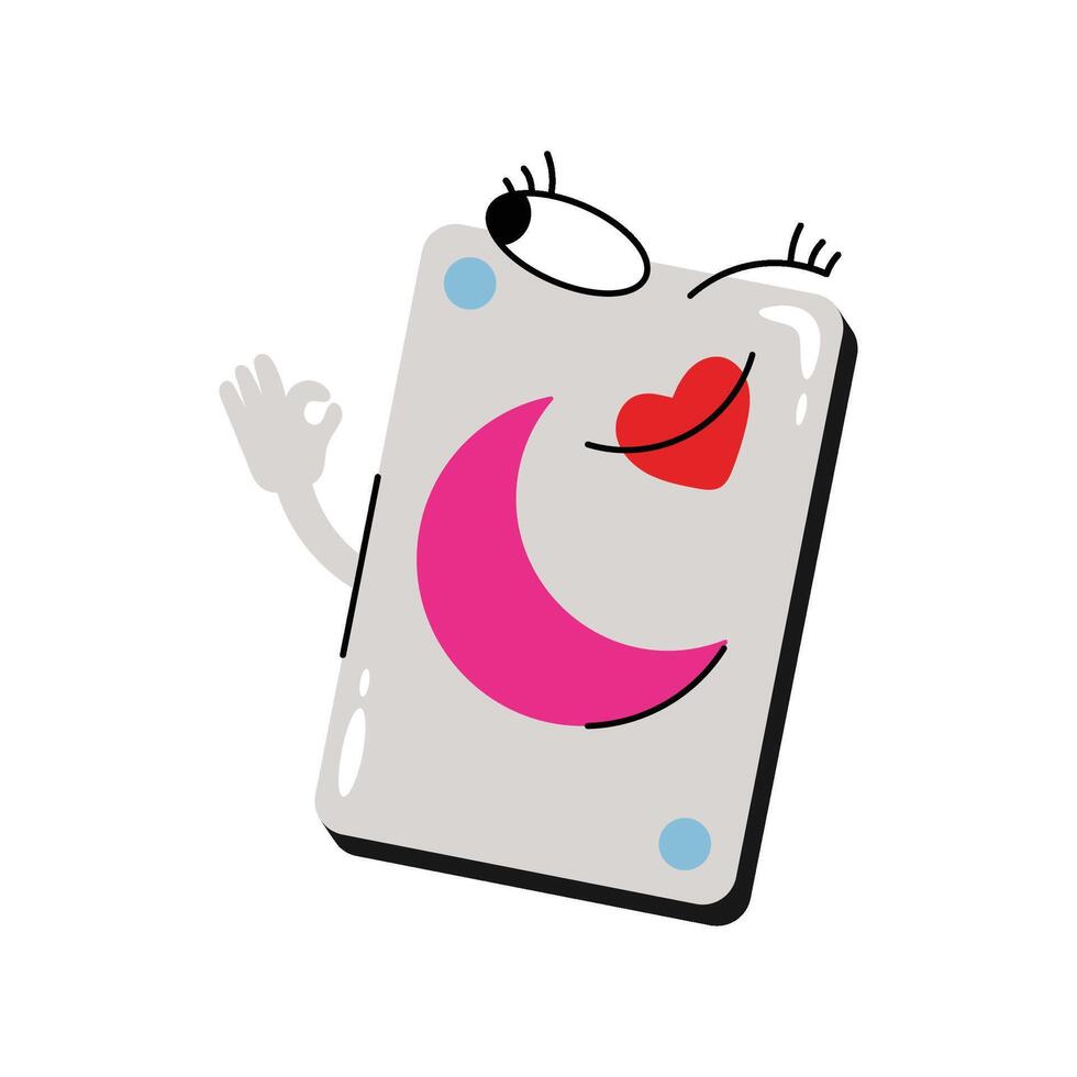 Magic card Sticker. Eps 10 file vector