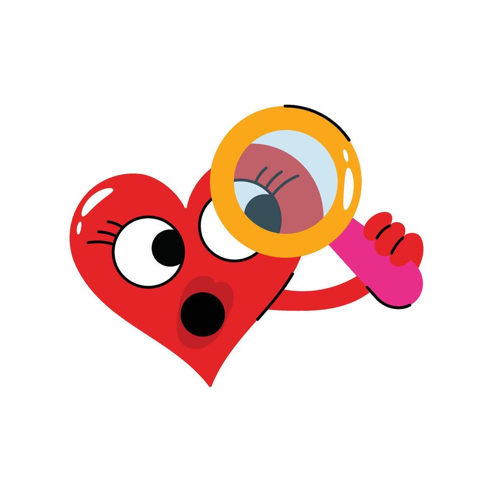 Find love Sticker. eps 10 file vector