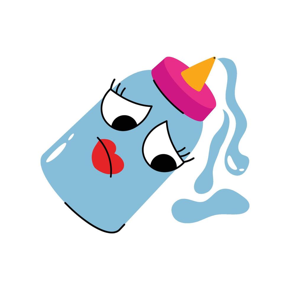 Sauce bottle Sticker. Eps 10 file vector