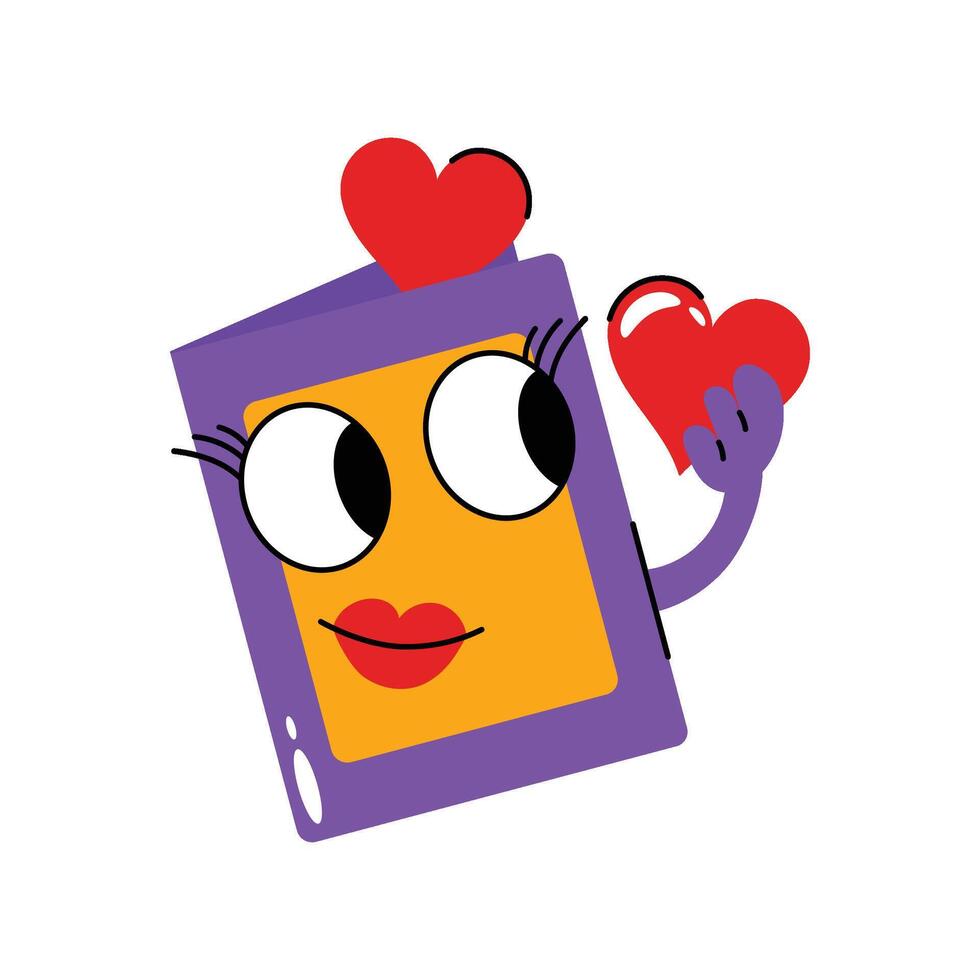 Love card Sticker. eps 10 file vector