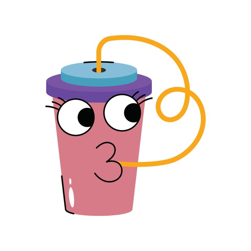 Drink Sticker. Eps 10 file vector
