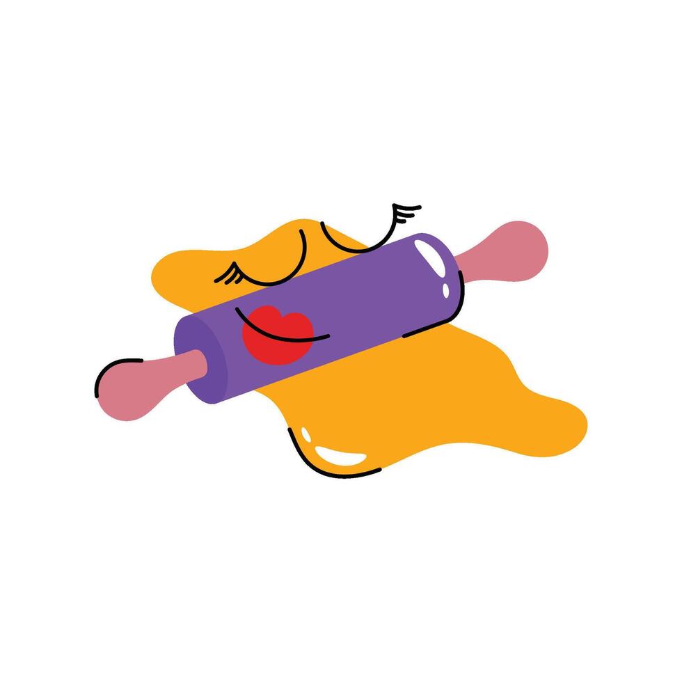 Flour Sticker. Eps 10 file vector